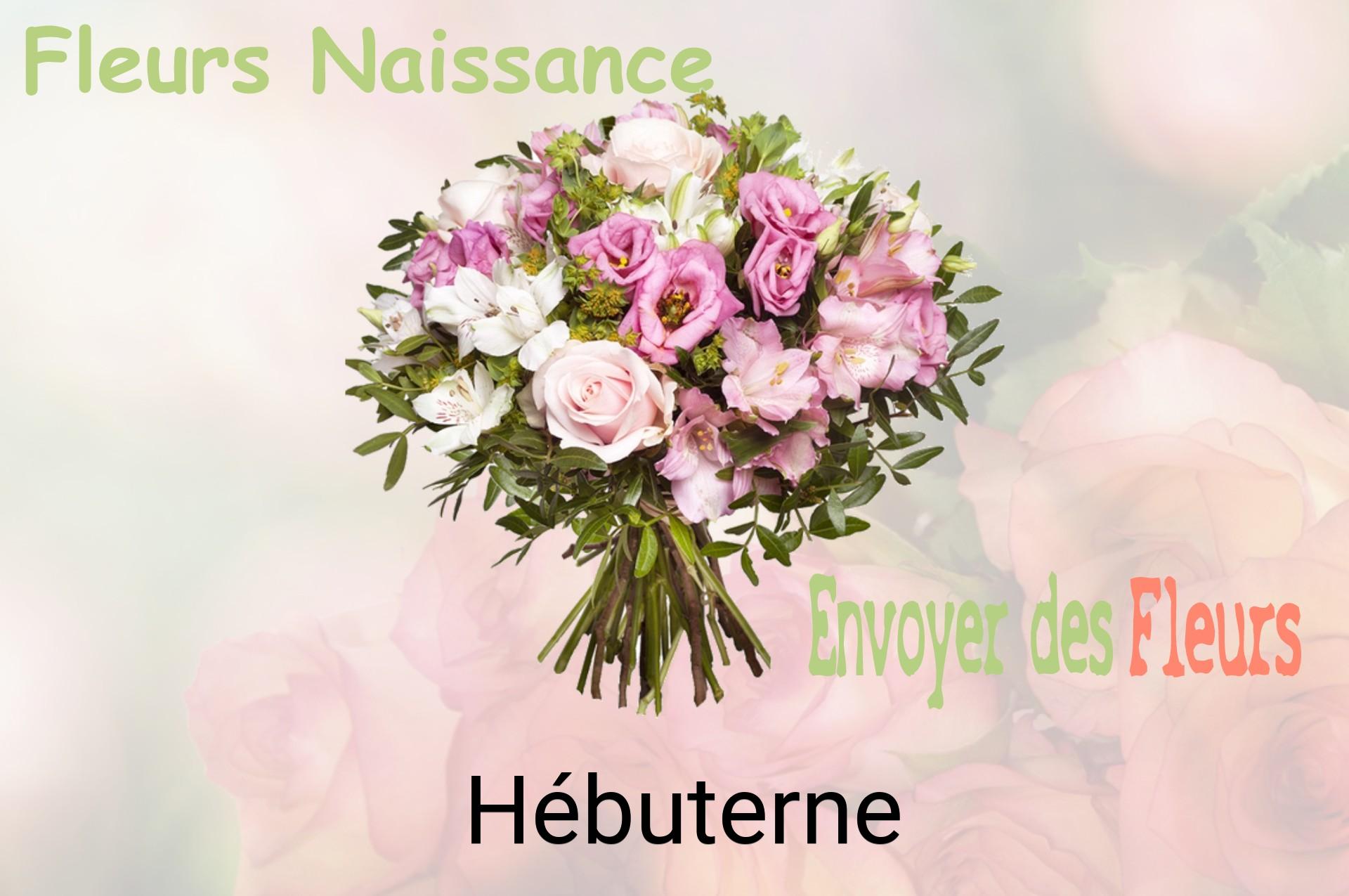Bouquet de fleurs de naissance livré à Hébuterne