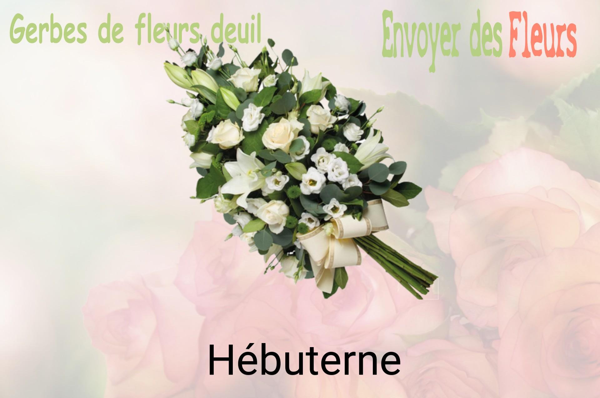 Gerbe de fleurs de deuil livrée à Hébuterne